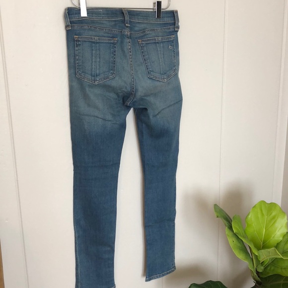 Rag & bone zipper Capri in shredded - Picture 5 of 7